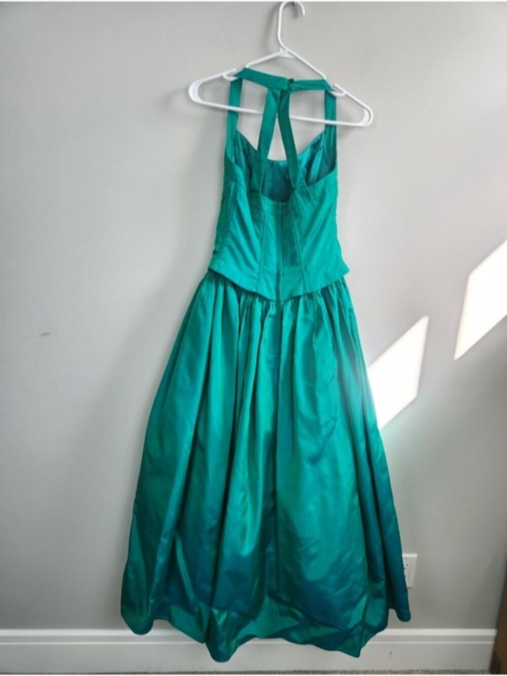 VTG Gunne &Sax Jessica McClintock Basque Waist Grad Dress Size 5/6 Fit Small 80s - Picture 7 of 16
